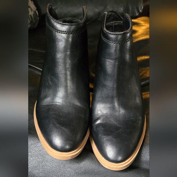 DV for Target like NEW Black Leather Ankle Boots sz7 - Picture 8 of 9
